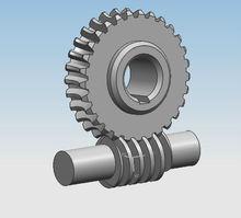 圖4 蝸輪蝸桿傳動