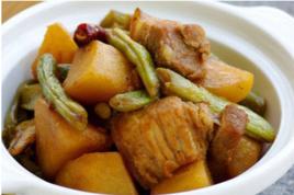 豬肉燉豆角土豆 豬肉燉豆角土豆