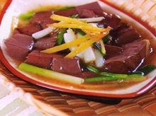 小蔥炒豬血