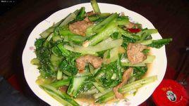 小白菜炒肉 小白菜炒肉