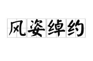 風姿綽約[漢語詞語]