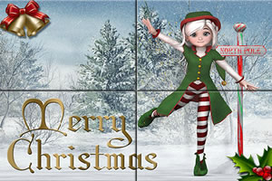 女孩聖誕節