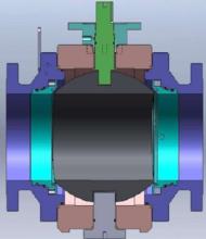 圖2固定球(球固定，閥座隨彈簧動)
