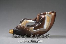 唐鑲金獸首瑪瑙杯 唐鑲金獸首瑪瑙杯