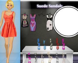 絨面革涼鞋 絨面革涼鞋