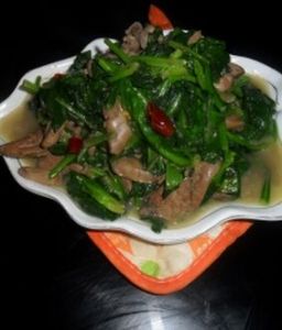 菠菜炒雞肝 菠菜炒雞肝