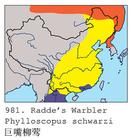 巨嘴柳鶯分布範圍