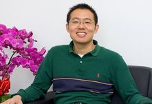 李一男接受百度區域網路專訪照片