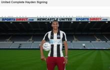 海登加盟紐卡斯爾聯隊