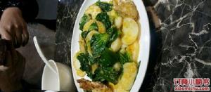 鹹蛋黃梭子蟹炒年糕