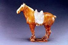 黃釉陶馬 黃釉陶馬