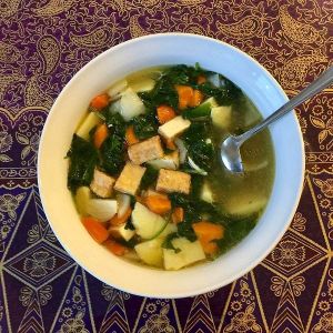 菠菜胡蘿蔔魚丸湯 菠菜胡蘿蔔魚丸湯