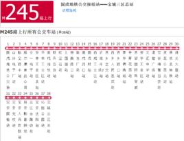 深圳公交M245路 深圳公交M245路