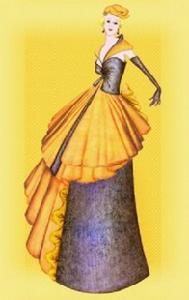 反映歐洲風情的時裝畫