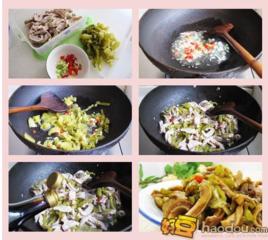 酸菜炒肚絲 酸菜炒肚絲