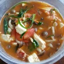 菠菜蟹味菇豆腐 菠菜蟹味菇豆腐