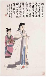 此畫為諸葛行吟圖