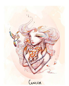 中國插畫家Dou_leung星座系列插畫