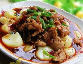 肉片燙日本豆腐 肉片燙日本豆腐