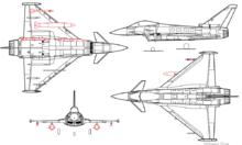 颱風戰鬥機四視圖