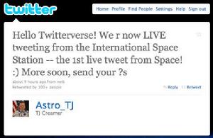 太空人終於可在太空上網