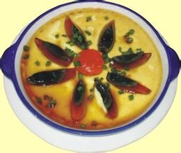 三色蒸水蛋 三色蒸水蛋