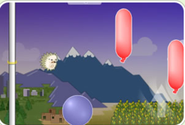 小刺蝟扎氣球 小刺蝟扎氣球