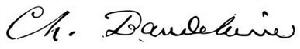 夏爾&middot;皮埃爾&middot;波德萊爾的簽名