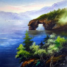 刀筆油畫 刀筆油畫