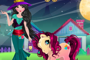 女孩萬聖節換裝