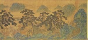 明仇英春山晴靄卷 明仇英春山晴靄卷