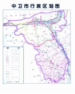 中衛市交通圖