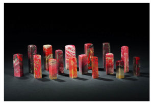 昌化雞血石章一組