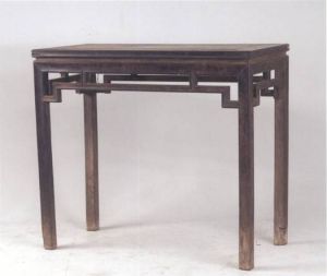 紫檀束腰攢羅鍋棖條桌