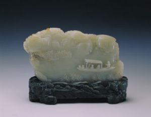 白玉赤壁景色山子