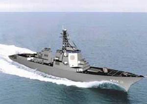 韓國海軍KDX-3級“宙斯盾”驅逐艦想像圖
