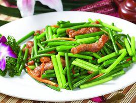 蒜苗炒牛柳 蒜苗炒牛柳
