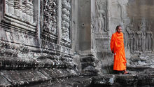 《吳哥僧侶》火紅的僧服