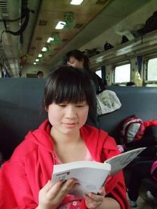 葉為老師在去貴州教研的路上