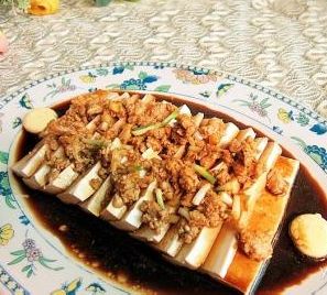 涼拌肉末豆腐 涼拌肉末豆腐