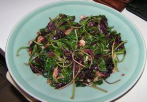 莧菜扒雞絲 莧菜扒雞絲