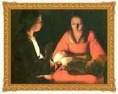 拉圖爾畫新生兒 拉圖爾畫新生兒