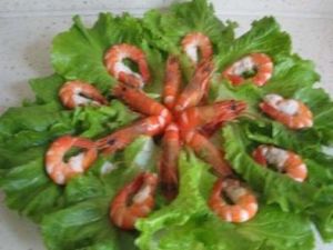 生菜煮大蝦 生菜煮大蝦