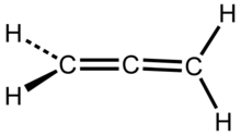 丙二烯,最簡單的累積二烯烴。
