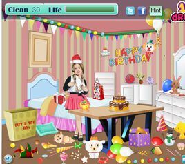 打掃生日派對房間 打掃生日派對房間