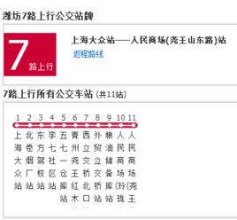 濰坊公交7路 濰坊公交7路