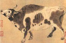 《五牛圖》局部