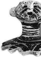 安特生在仰韶遺址發現的陶製人頭形器蓋