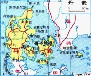 丹麥地圖