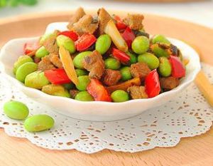 毛豆炒牛肉 毛豆炒牛肉